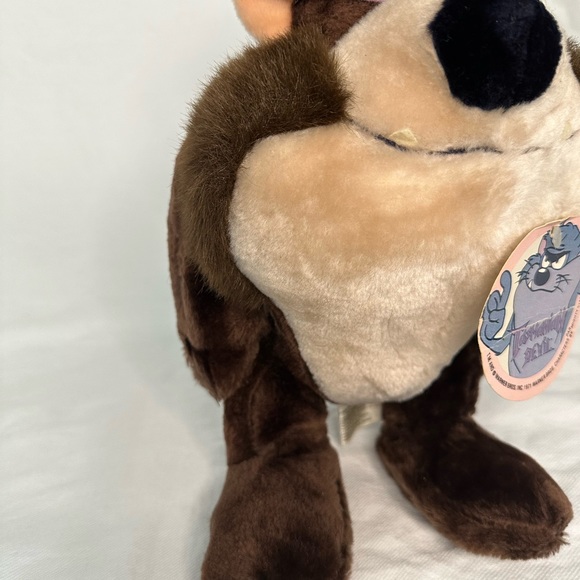 Vintage 1987 TAZ Tasmanian Devil Plush Warner Bros. INC with Tags - Picture 3 of 9
